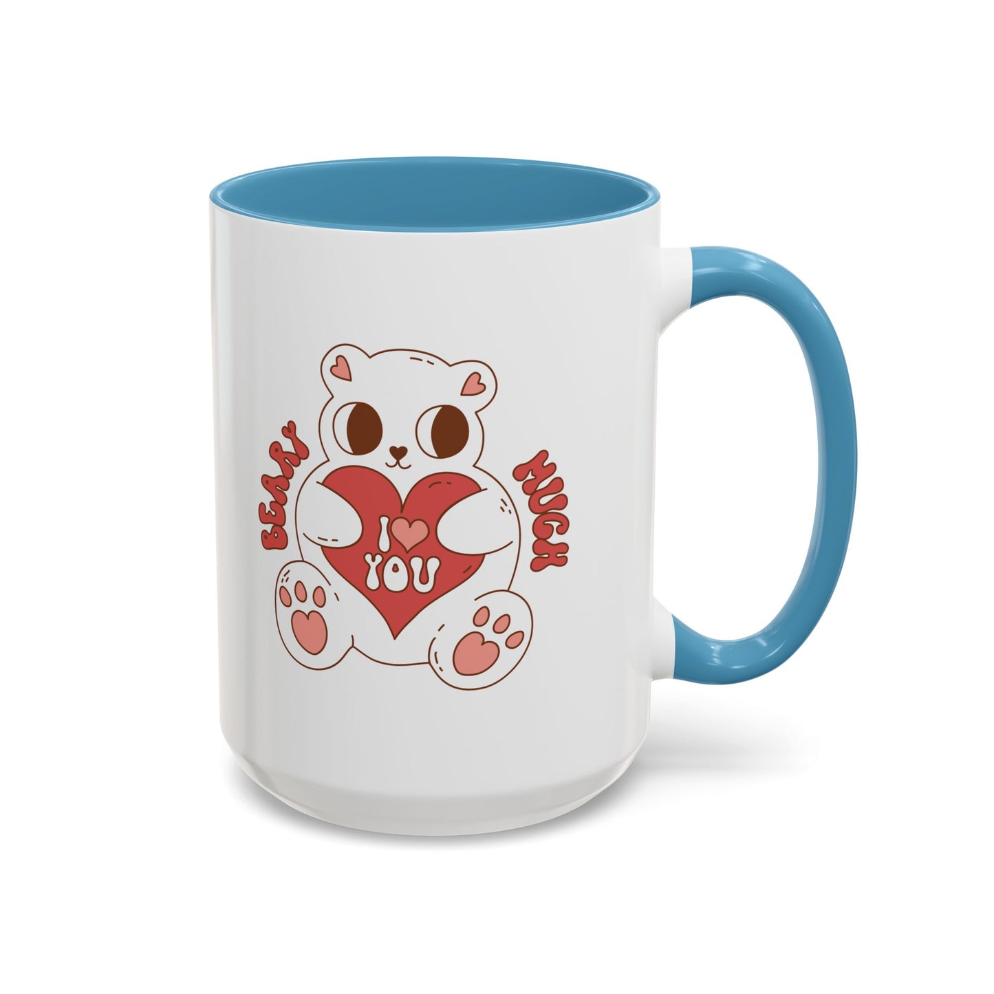 I Love You Bear Accent Coffee Mug