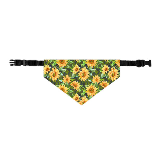 Sunflower Pet Bandana Collar