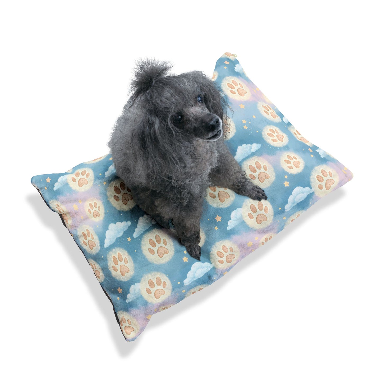 Paw Print Cloud Pet Bed