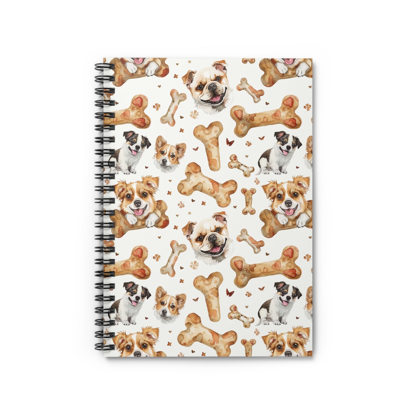 Dog Pattern Spiral Notebook