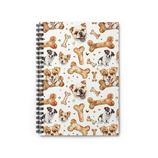 Dog Pattern Spiral Notebook