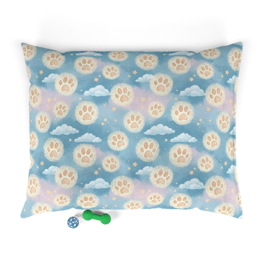 Paw Print Cloud Pet Bed