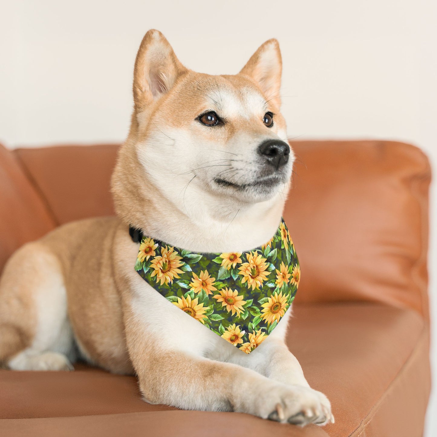 Sunflower Pet Bandana Collar