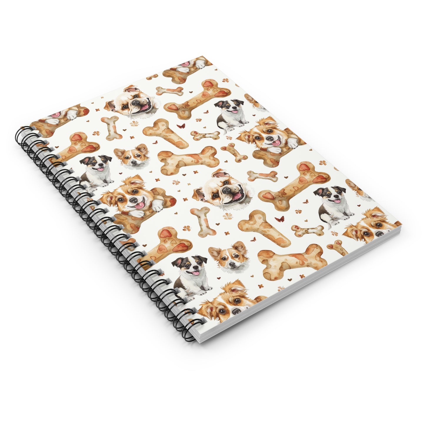 Dog Pattern Spiral Notebook