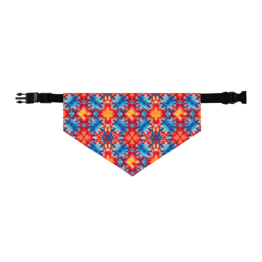 Tie-Dye Kaleidoscope Pet Bandana Collar