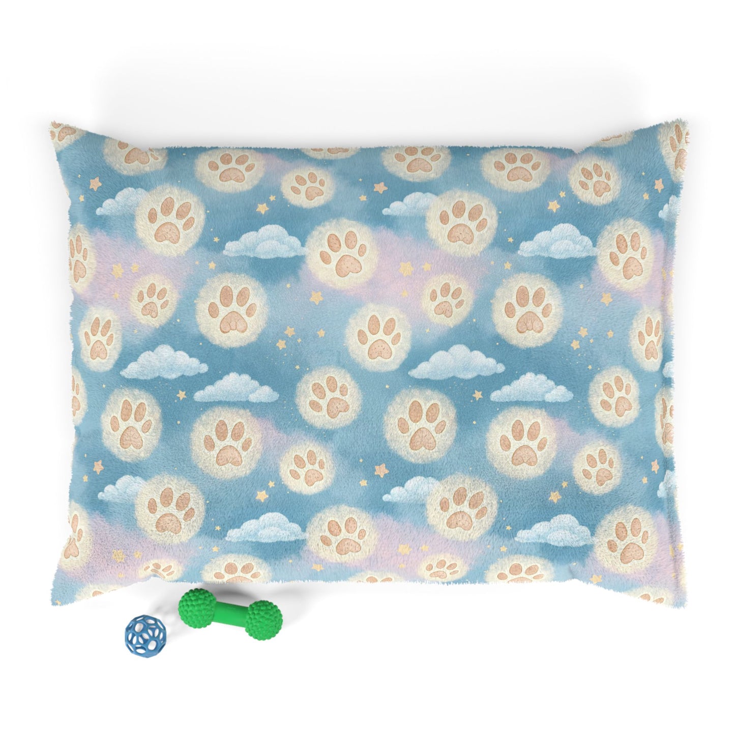 Paw Print Cloud Pet Bed