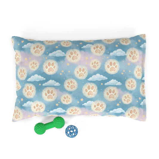 Paw Print Cloud Pet Bed
