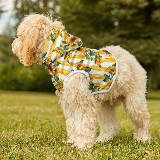 Sunflower Stripe Pet Hoodie