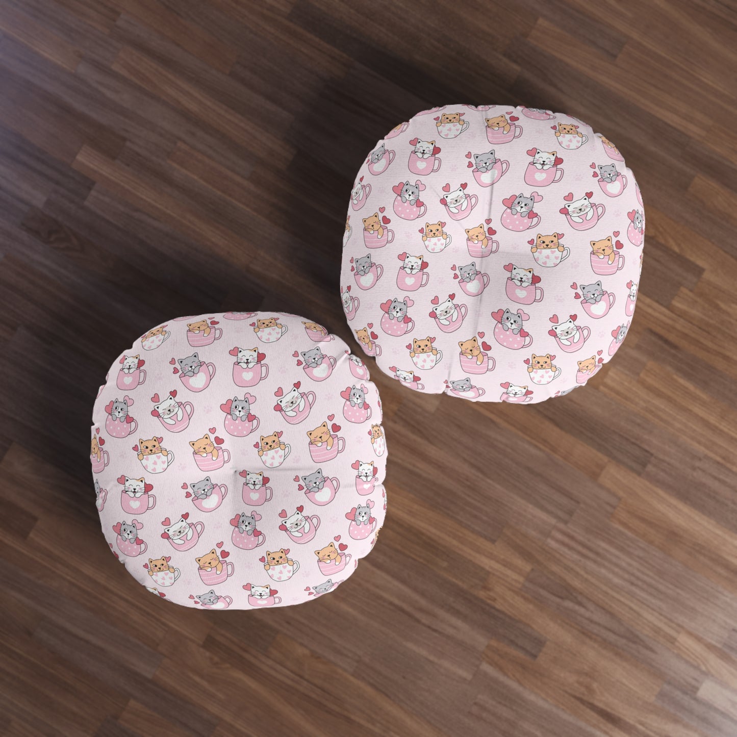 Round Tufted Floor Pillow