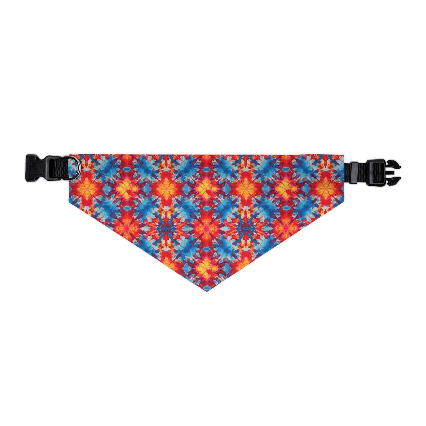 Tie-Dye Kaleidoscope Pet Bandana Collar