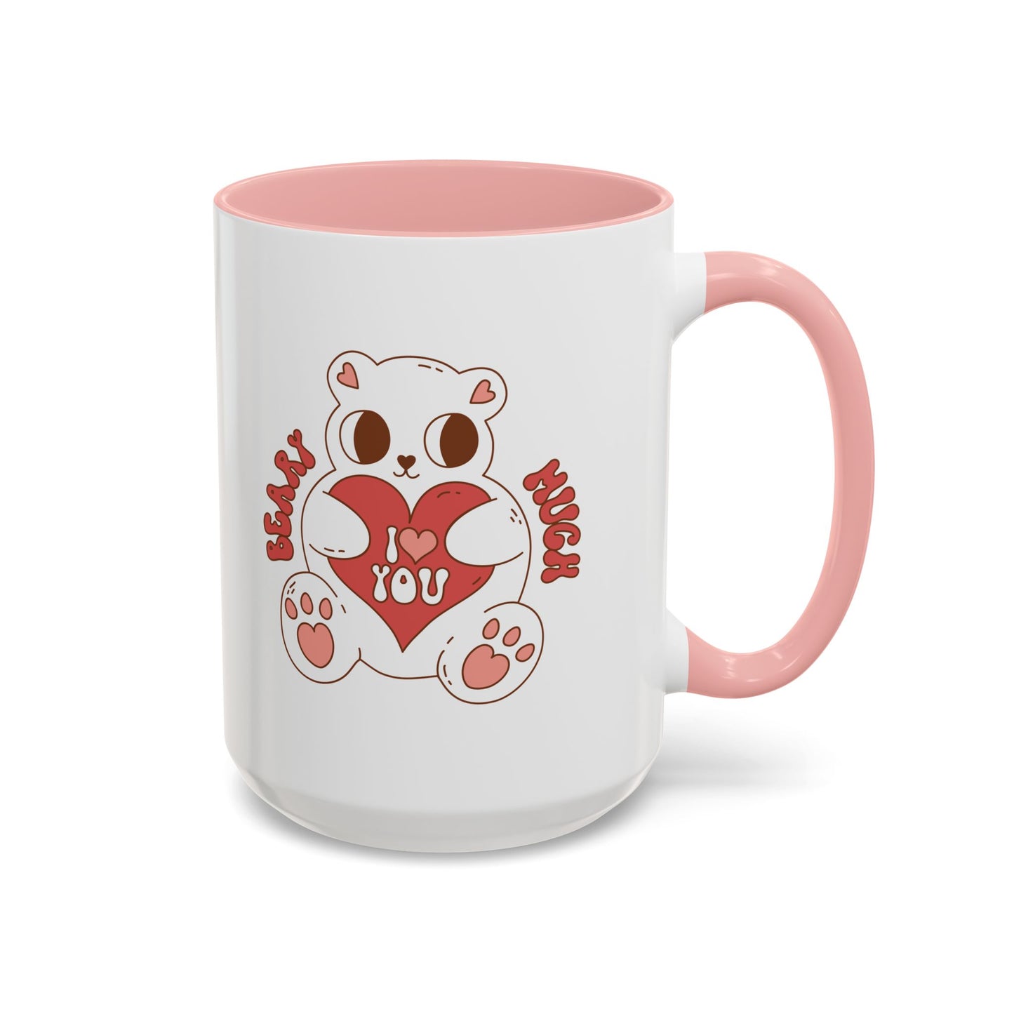 I Love You Bear Accent Coffee Mug