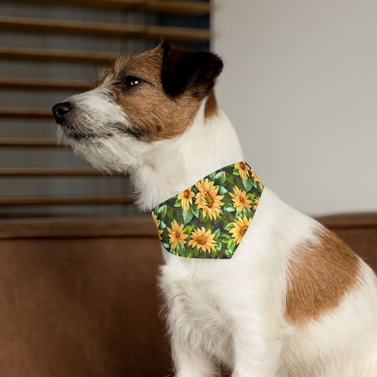 Sunflower Pet Bandana Collar