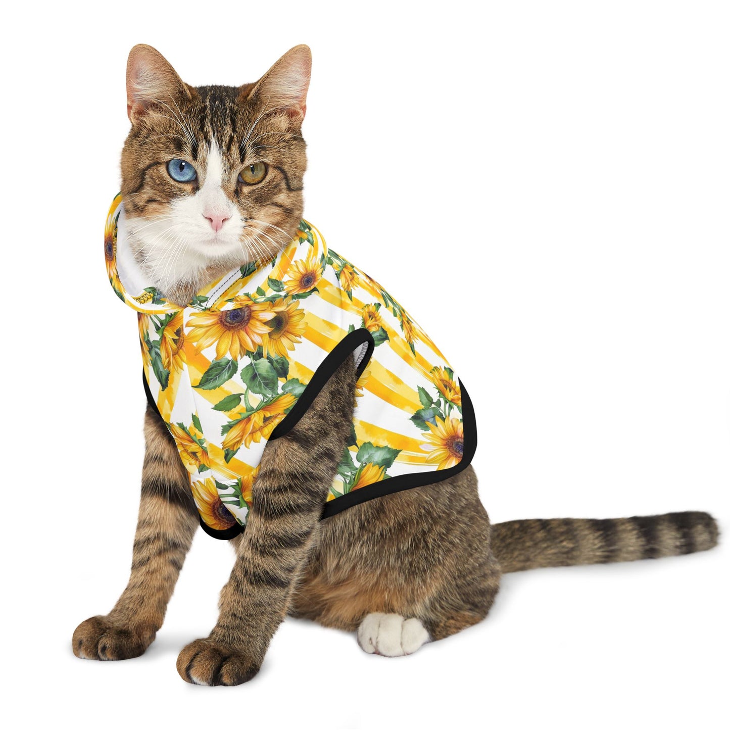 Sunflower Stripe Pet Hoodie