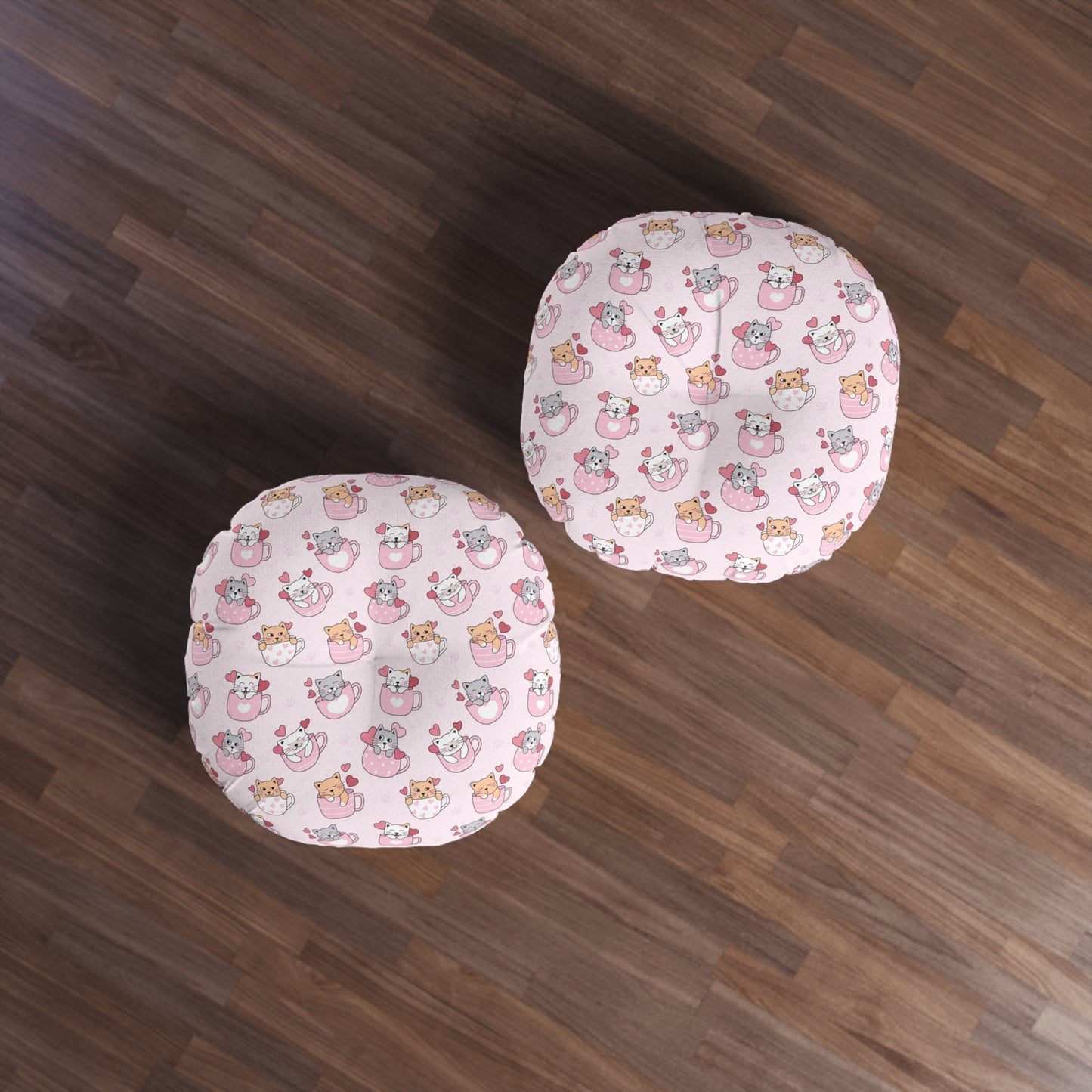 Round Tufted Floor Pillow